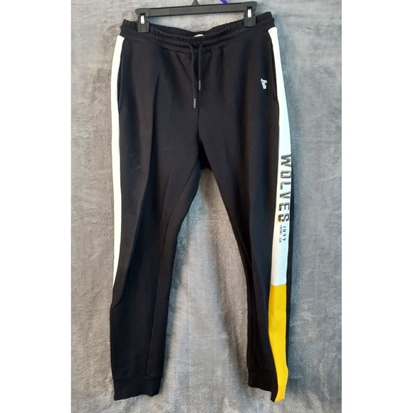 NWOT Wolverhampton Wanderers Wolves F.C. Track Suit Large Black White Team Gear‎ - Picture 13 of 16